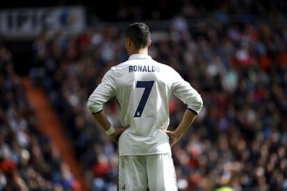 Cristiano Ronaldo del Real Madrid, durante el partido.