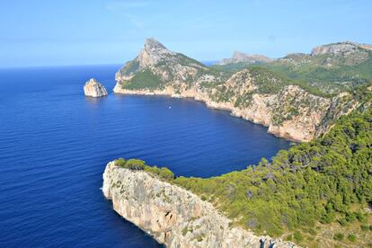 Cabo de Formentor en la sierra de la Tramontana en Mallorca.