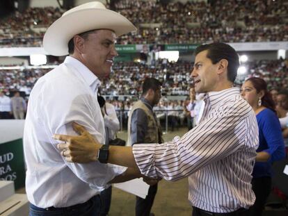 Roberto Sandoval con el presidente Enrique Peña Nieto.