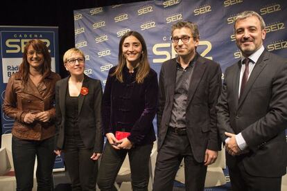 Laia Bonet, Carmen Andrés, Rocío Martínez-Sampere, Jordi Martí y Jaume Collboni.