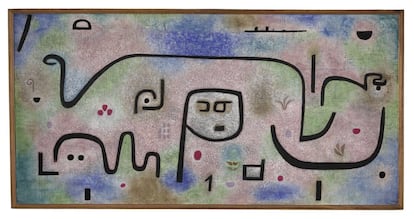 'Insula Dulcamara', 1938. Óleo y cola sobre papel. Centro Paul Klee de Berna.