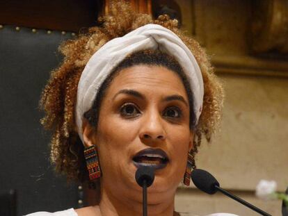 La política y activista brasileña Marielle Franco en una imagen de noviembre de 2017.