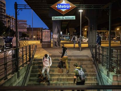 El barrio de Puente de Vallecas, en Madrid, una de las zonas con restricciones de movilidad.