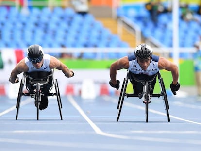 Os 100m T53 é uma disciplina que permite competir a atletas com lesões medulares.