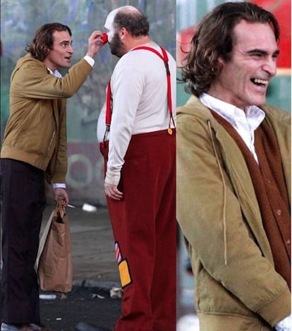 Joaquin Phoenix cazado por los paparazzi durante el rodaje de la película.