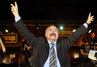 Josep Lluís Carod, durante un mitin electoral de las autonómicas catalanas.