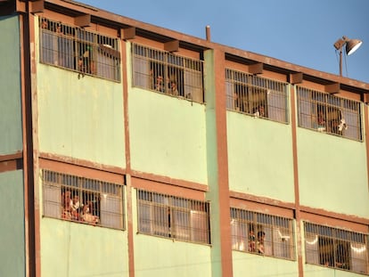 Ventanas del penal de Topo Chico (Monterrey) el pasado 11 de febrero.