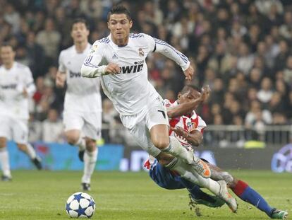 Cristiano durante el partido de ida de cuartos en 2011.