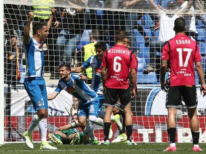 Piatti marca el gol del Espanyol ante el Alav&eacute;s. 
