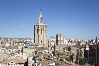 La catedral con El Miguelete.