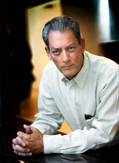 Paul Auster, ayer en Barcelona.