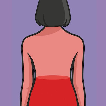 Nacida en Milán, Anna Parini empezó a trabajar como ilustradora en Barcelona hace 10 años. Este dibujo se inspira en una canción que escuchaba mucho de adolescente: “Björk cantaba “I’m a fountain of blood in the shape of a girl” (soy una fuente de sangre en forma de chica).