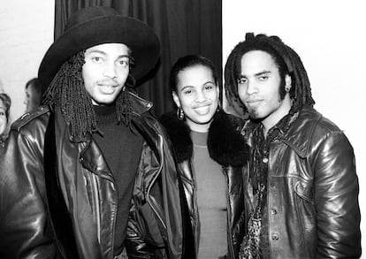 Lenny Kravitz and Terence Trent D'arby in 1989.