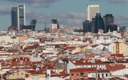 Panoramic view of Madrid.