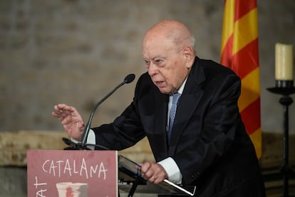 Jordi Pujol, expresidente de la Generalitat de Cataluña, en un acto en Francia en 2023.