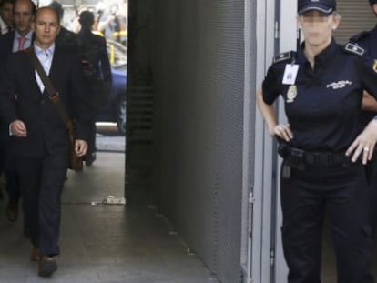 El expresidente de Gowex Jenaro Garc&iacute;a a la salida de la Audiencia Nacional. 