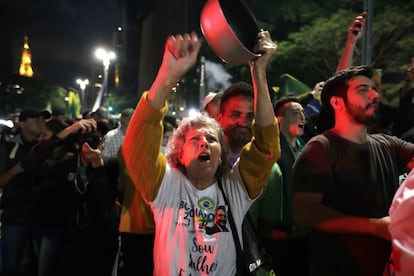 O ultradireitista venceu as eleições com cerca de 55% dos votos, contra 44,82% de Fernando Haddad