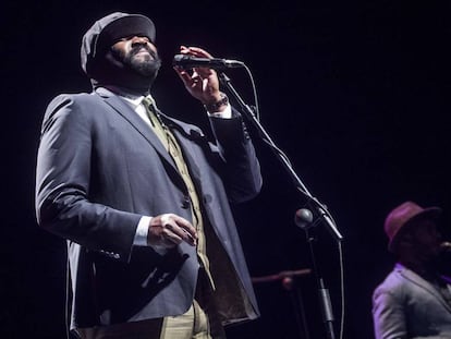 Gregory Porter canta en el Festival de Jazz de Cartagena.