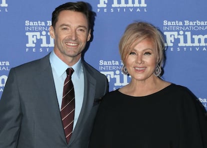 Hugh Jackman y Deborra-Lee Furness en Santa Barbara en noviembre de 2018.