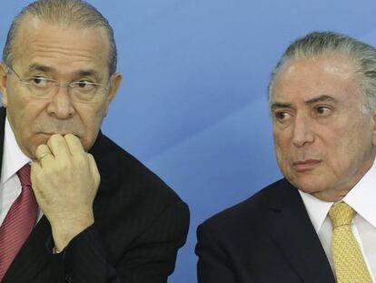 Eliseu Padilha e Michel Temer, nesta terça-feira.