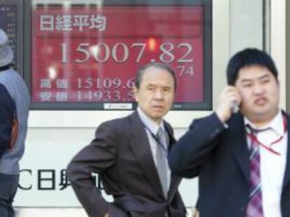 El Nikkei sube un 0,83 por ciento hasta los 15.130,93 puntos. EFE/Archivo