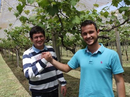 Los hermanos Estevao (a la izquierda) y Leonardo Ferrari. 