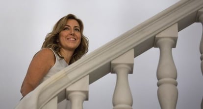 Susana Díaz, el sábado tras tomar posesión.
