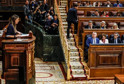 Míriam Nogueras intervenía el martes en el Congreso.