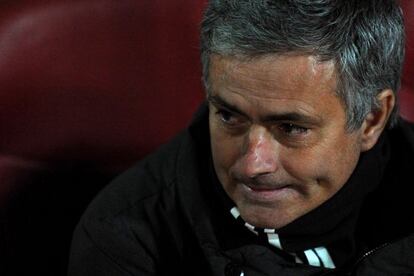 Mourinho, durante el partido contra el Granada.