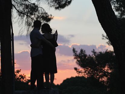 Puesta del sol desde la Casa de Campo