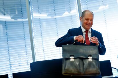 El ministro alemán de Finanzas, Olaf Scholz, en el Bundestag, en Berlín, el pasado julio.