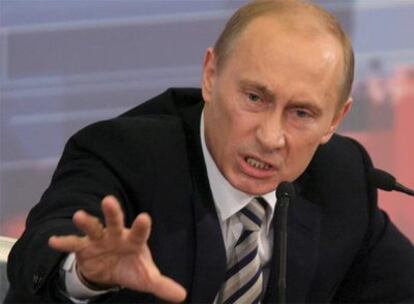 El presidente Putin, durante su conferencia de prensa.