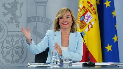 La ministra portavoz del Gobierno, Pilar Alegría.