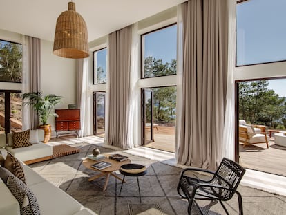 Una de las habitaciones del Hotel Six Senses Ibiza.