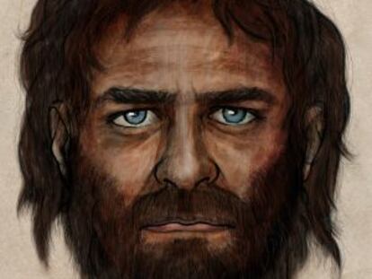 Ilustração do caçador cujos restos, de mais de 7.000 anos, foram descobertos na na província espanhola de León.