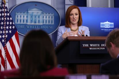 Jen Psaki, la portavoz de la Casa Blanca