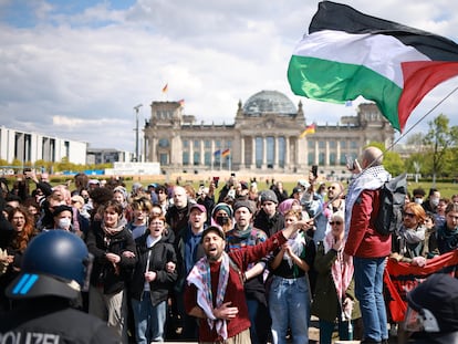 Manifestación propalestina en Berlín el pasado 26 de abril.