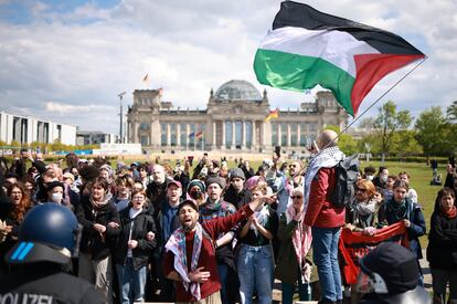 Manifestación propalestina en Berlín el pasado 26 de abril.