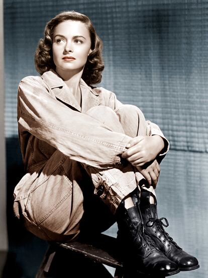 La actriz Donna Reed.