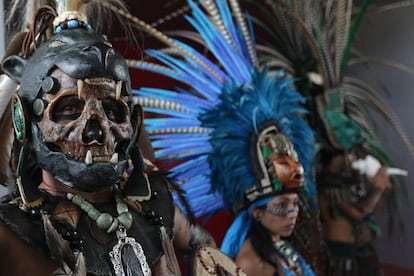 Expresiones de la cultura maya durante la presentaci&oacute;n del FICMaya 2016.