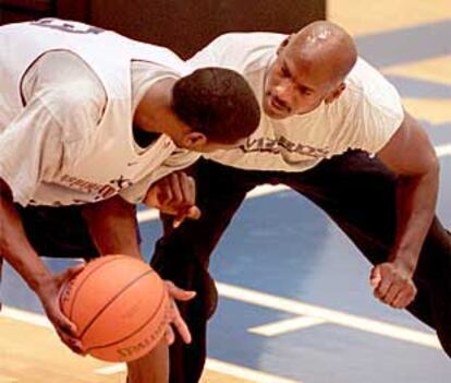 Michael Jordan, durante un entrenamiento en Washington, el año pasado.