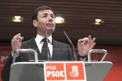 El secretario general del PSM-PSOE, Tomás Gómez, durante su intervención en el Comité regional. EFE/Archivo