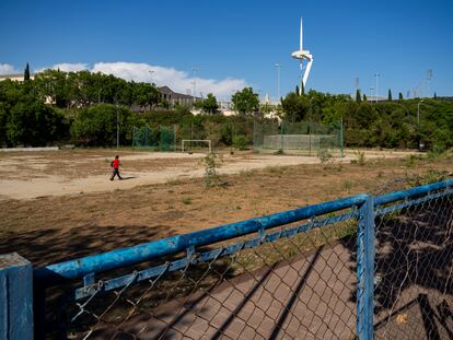 07/06/2021 Campo de fútbol Julià de Campmany en Montjuïc. Foto: Joan Sánchez