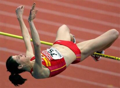 Ruth Beitia, el año pasado durante una prueba