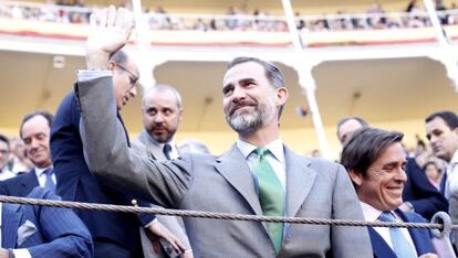 El Rey saluda en Las Ventas.