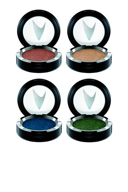 'Pressed pigment eye shadow' de la colección 'Star Trek' de MAC, cuatro sombras de ojos cremosas con acabado brillante (25,50/unidad).