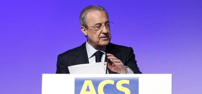 El presidente de ACS, Florentino Pérez.