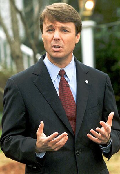 John Edwards, durante un encuentro con la prensa en enero.