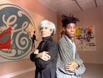 Andy Warhol y Jean-Michel Basquiat, fotografiados en Nueva York en septiembre de 1985.