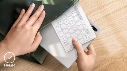 Estos teclados para 'tablets' tienen un presupuesto medio-bajo y pertenecen a marcas como Logitech o Samsung.